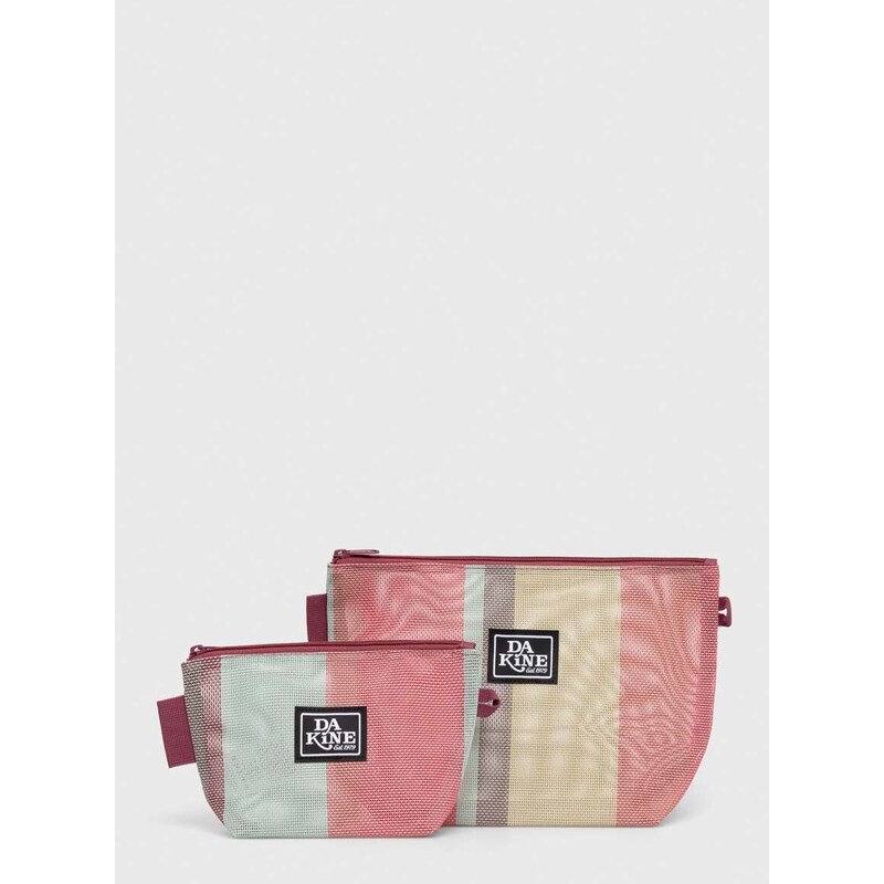 Kozmetická taška Dakine MESH POUCH SET 2-pak ružová farba, 10004085