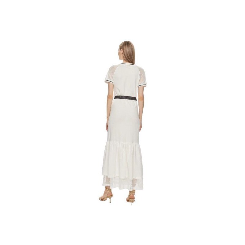 Biele dlhé šaty LIU-JO s opaskom