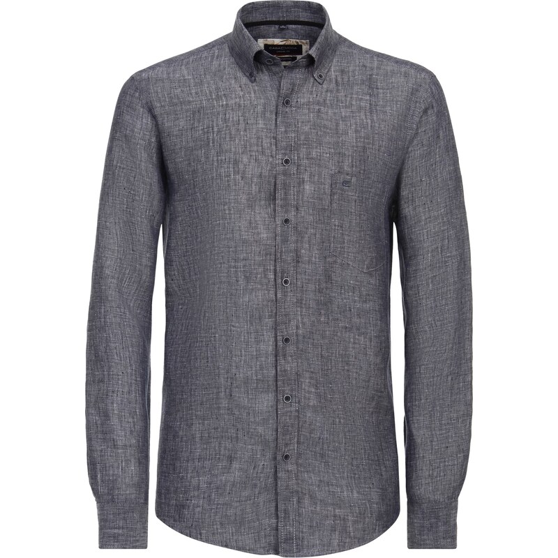 Pánska modrá ľanová košeľa CASA MODA casual fit 50776839