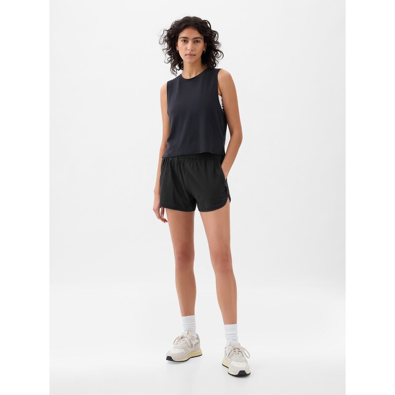 Čierne dámske športové kraťasy GAP Fit 52523546