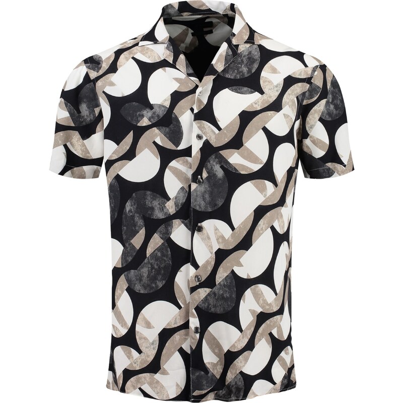 Key Largo Košeľa béžová / sivá / čierna / biela 54317992