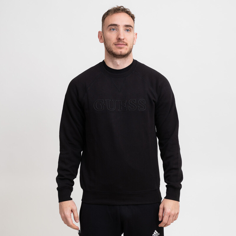 Guess aldwin sweatshirt crew neck BLACK 50782758