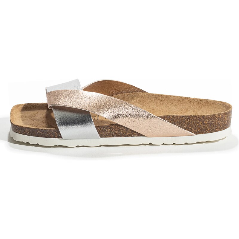 Bayton Šľapky Mildura piesková / zlatá / strieborná 54291904