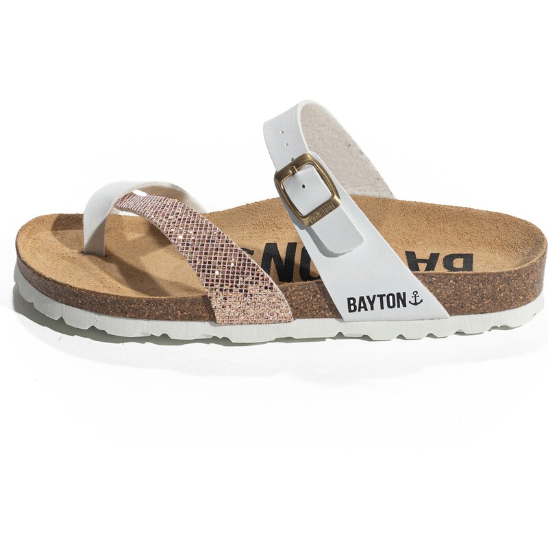 Bayton Žabky Diane zlatá / čierna / biela 54295733