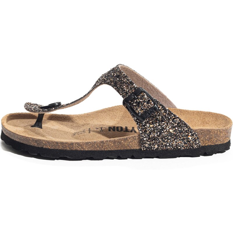 Bayton Žabky Melia bronzová / zlatá / čierna 54296298