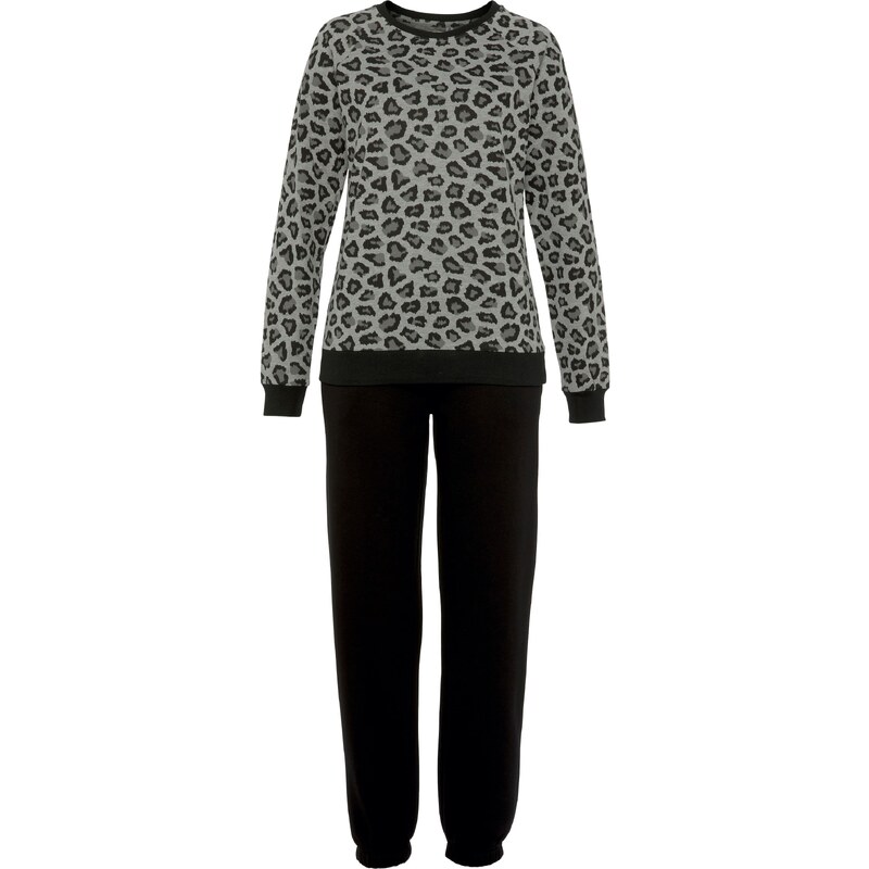 VIVANCE Pyžamo sivá / sivá melírovaná / čierna 54259205