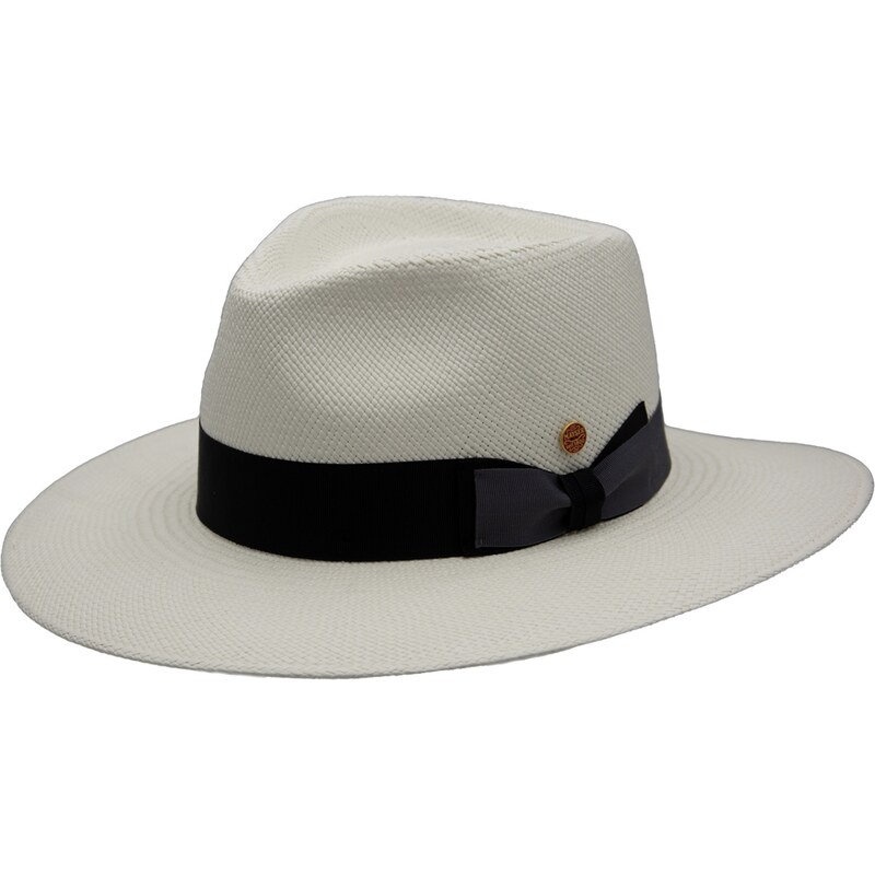 Luxusný panamský klobúk - klobúk Fedora - ručne pletený, UV faktor 80 - Ekvádorská panama - Mayser Nizza