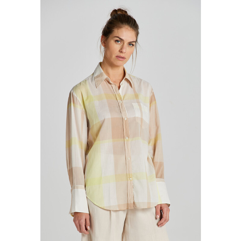 KOŠEĽA GANT REL MADRASS CHECK SHIRT DRY SAND 50828335