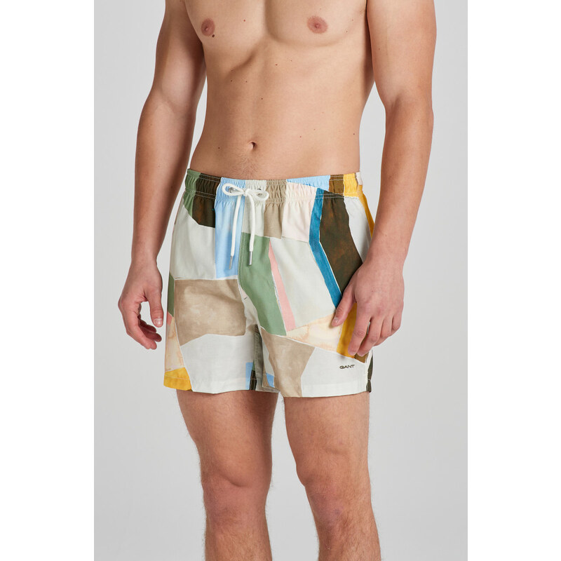 PLAVKY GANT ART PRINT SWIM SHORTS MEDAL YELLOW 50828392