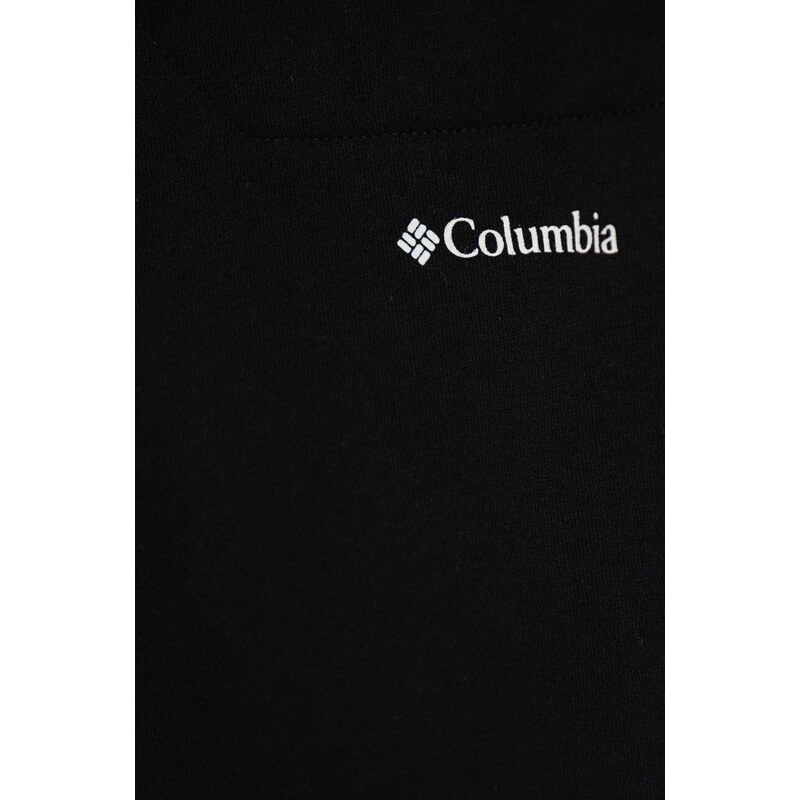Detské tepláky Columbia Columbia Trek II Jo čierna farba, jednofarebné