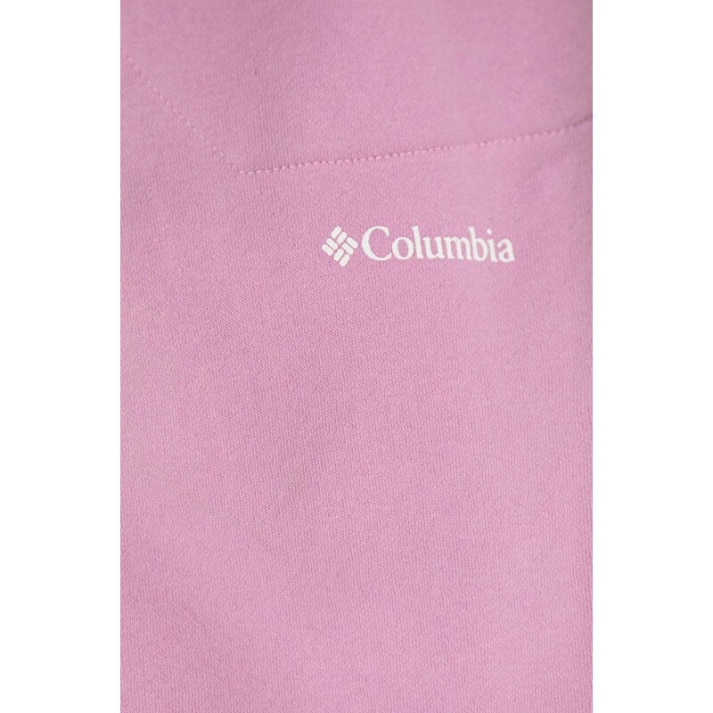 Detské tepláky Columbia Columbia Trek II Jo ružová farba, s potlačou