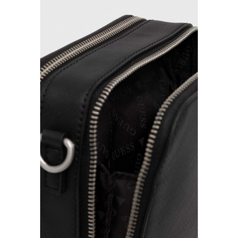 Malá taška Guess TORINO čierna farba, HMTOSA P4253