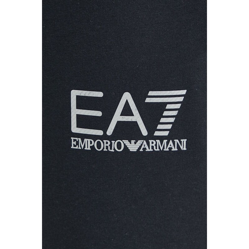 Tepláky EA7 Emporio Armani tmavomodrá farba, s potlačou