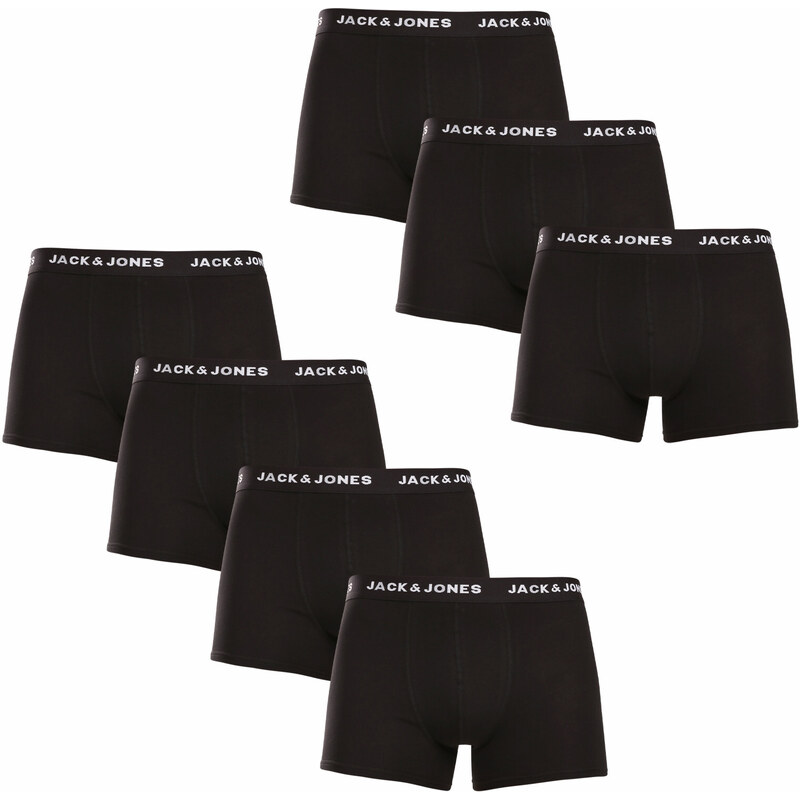7PACK pánske boxerky Jack and Jones čierne (12171258) 29048466
