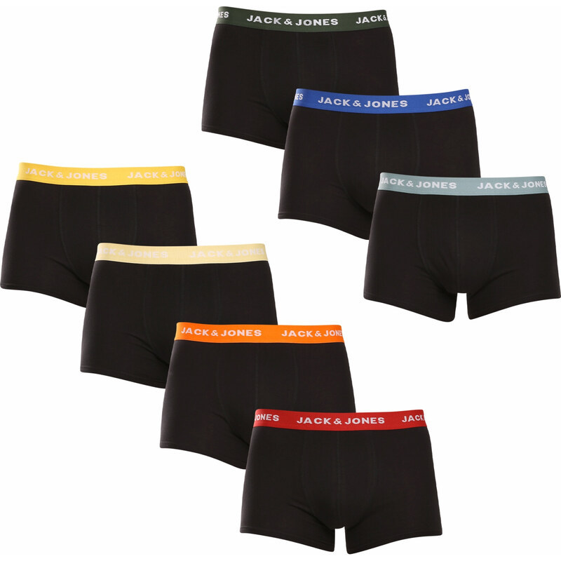 7PACK pánske boxerky Jack and Jones čierne (12230353) 49081969
