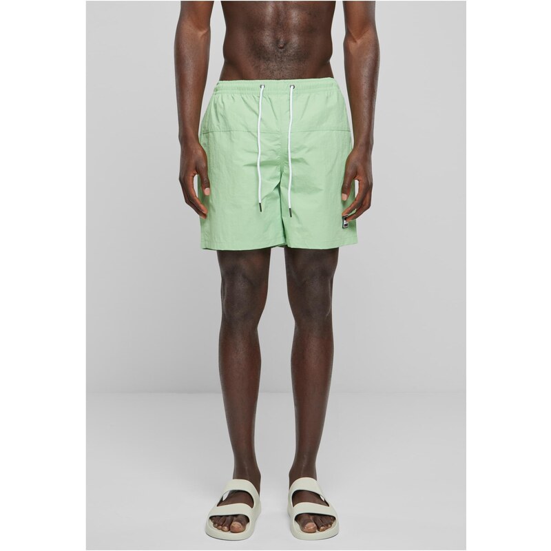 Urban Classics Mens Swimsuit Block Swim Shorts - Green 50844837