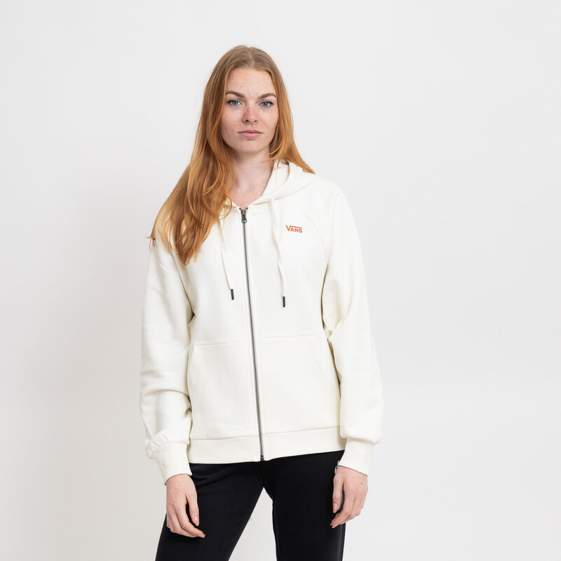 Vans CHECKER FLOWER COCOON ZIP HOODIE marshmallow 50848978