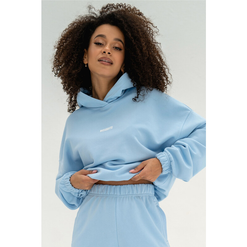 Mosquito Dámska tepláková mikina s kapucňou Icon Baby Blue modrá, 50849365