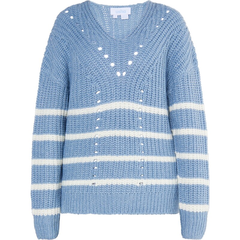 usha BLUE LABEL Sveter Fenia modrá denim 54279220