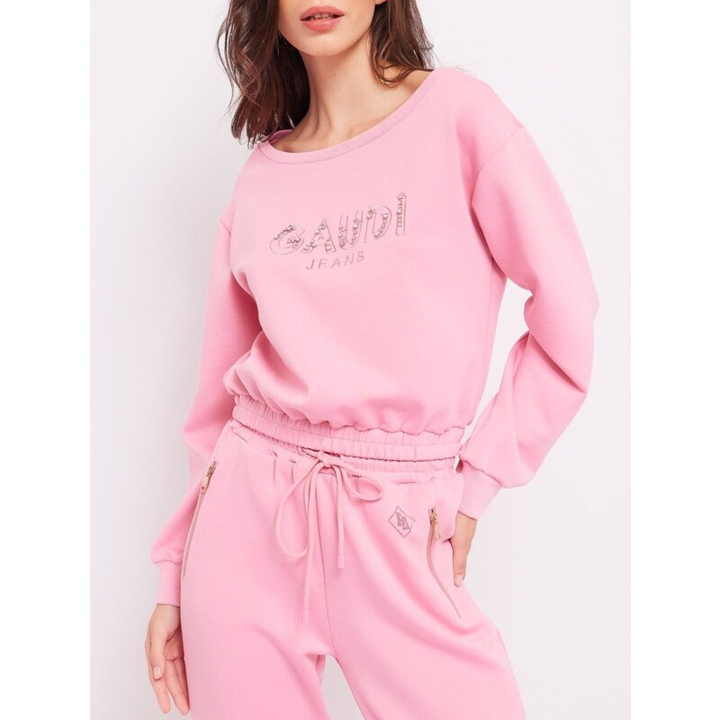 GAUDI Rhinestones Pink mikina 50864199