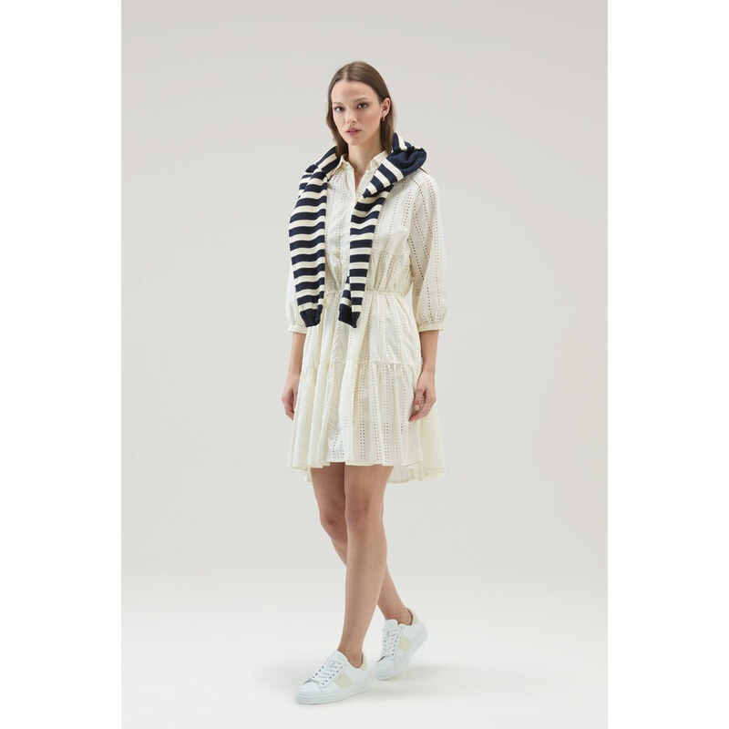 ŠATY WOOLRICH BRODERIE ANGLAISE OVER DRESS 59098696