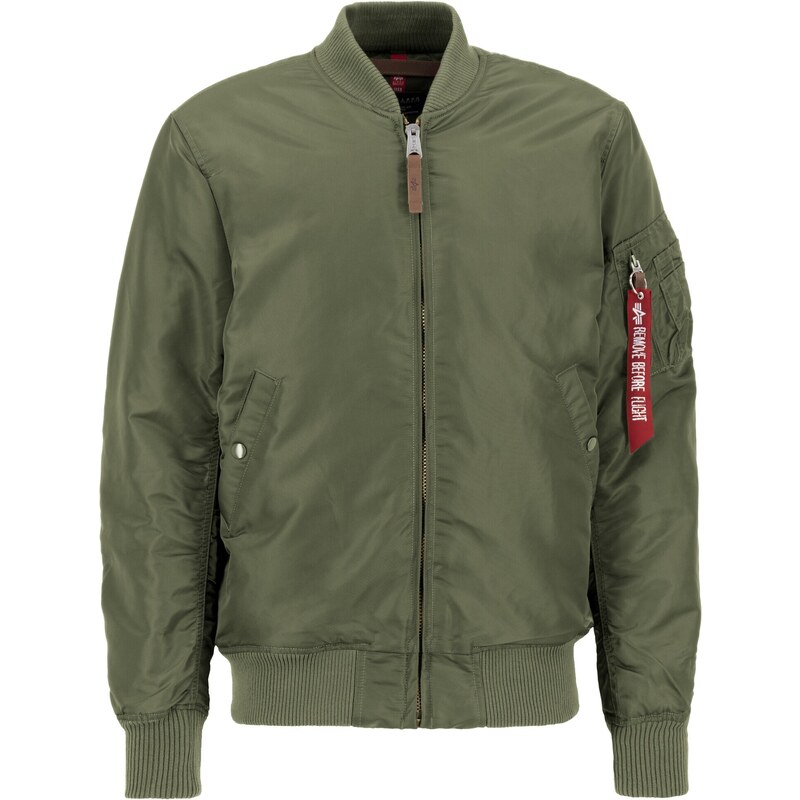 ALPHA INDUSTRIES Prechodná bunda zelená / červená 54267222