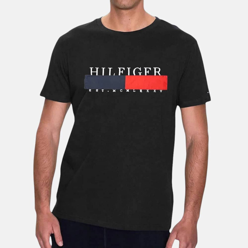 Pánské černé triko Tommy Hilfiger 55766 50873881