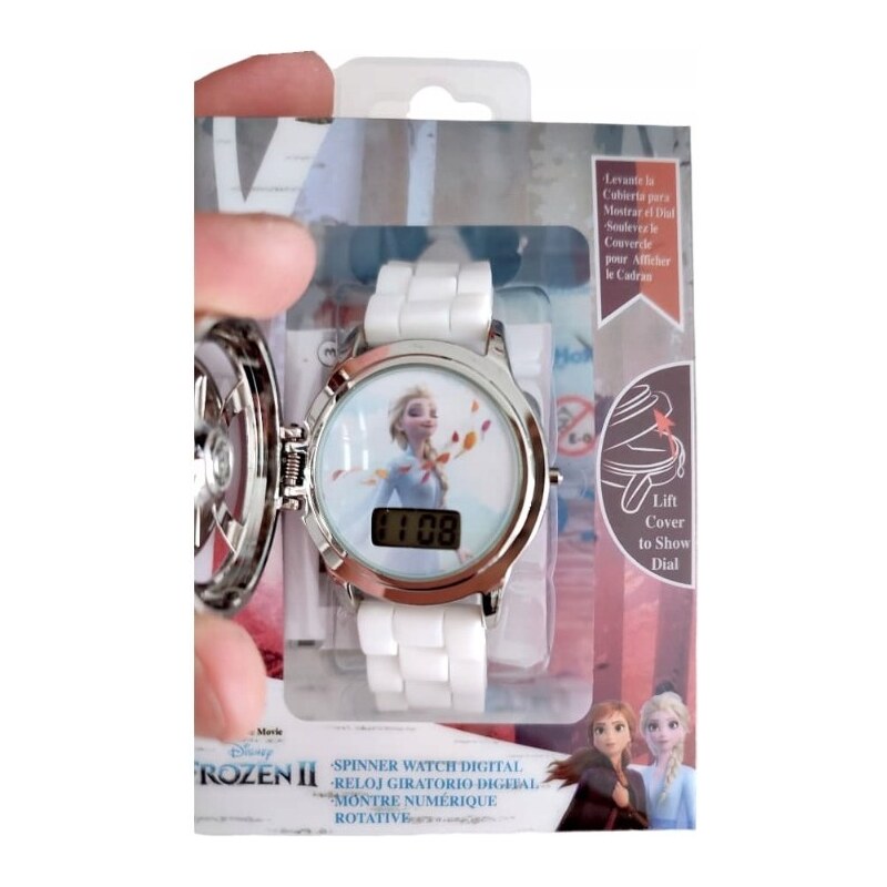 KIDS LICENSING Dievčenské digitálne hodinky so spinnerom DISNEY FROZEN, WD21178