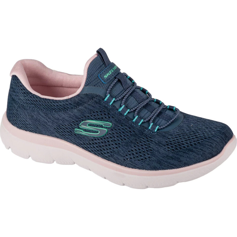 Tmavomodré dámske tenisky Skechers Summits - Fun Flair 150113-NVMT 60509458
