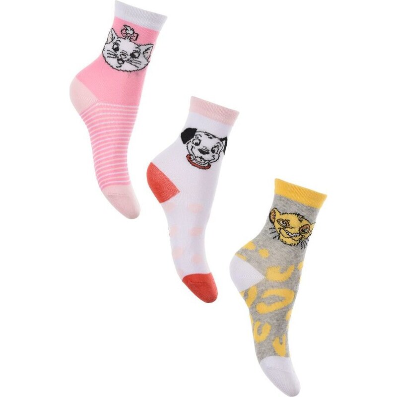 Dievčenská súprava 3 ks ponožiek Disney 52671107