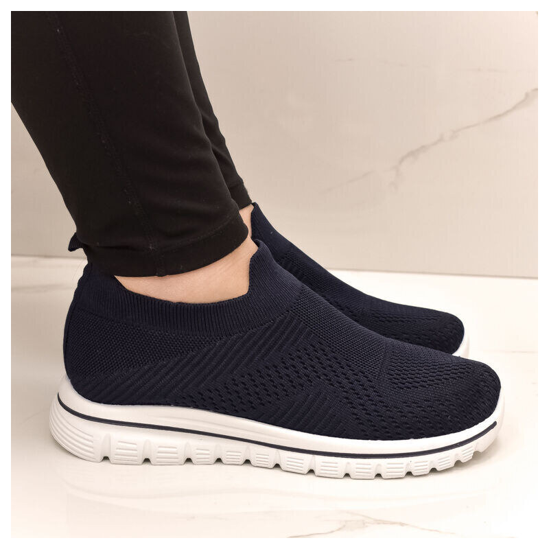 JOHN-C Dámske modré SLIP-ON tenisky MARILO 50892098