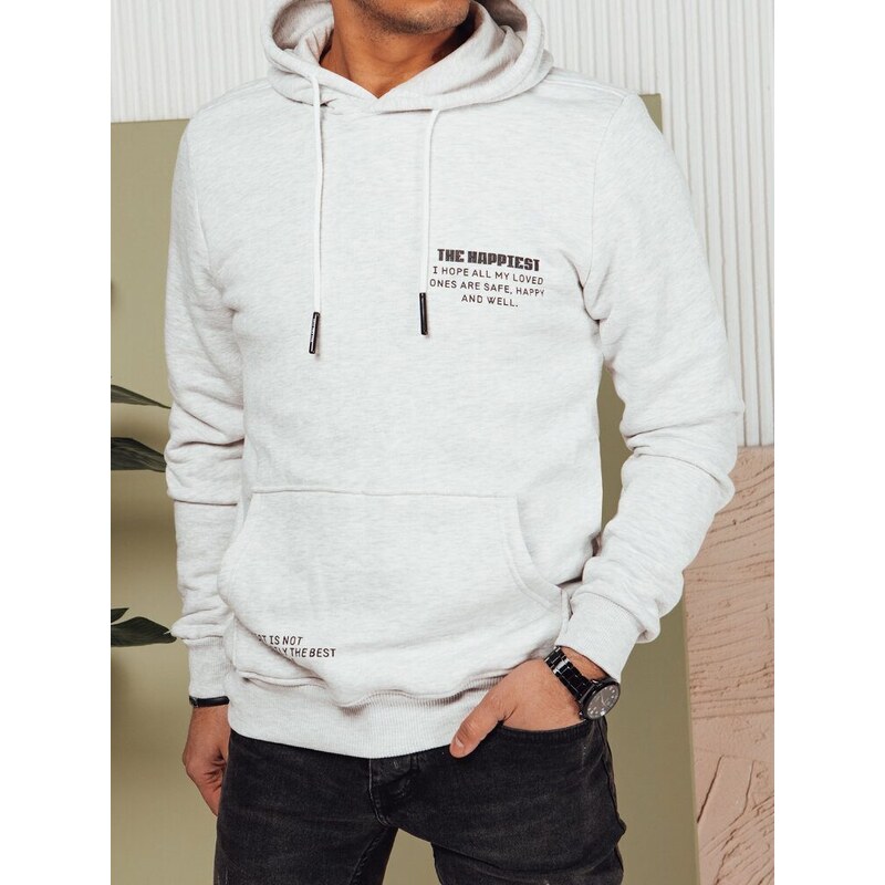 Dstreet Atraktívna šedá mikina s popisom 50897474