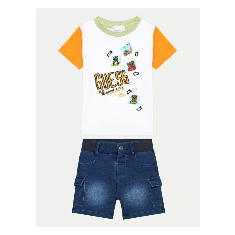 Súprava tričko a džínsové šortky Guess 50898651