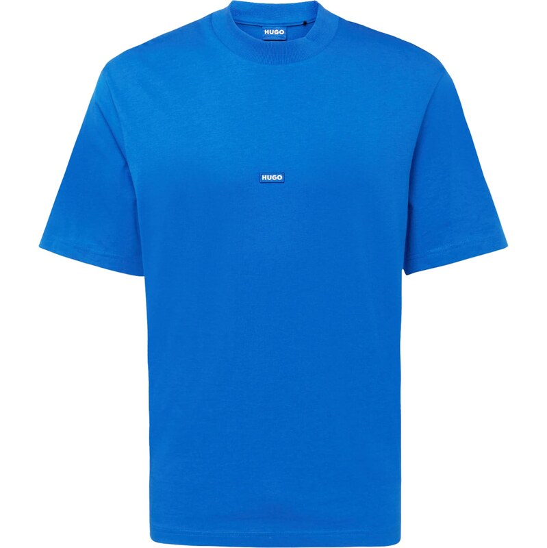 HUGO Tričko Nieros kráľovská modrá / šedobiela 61943502