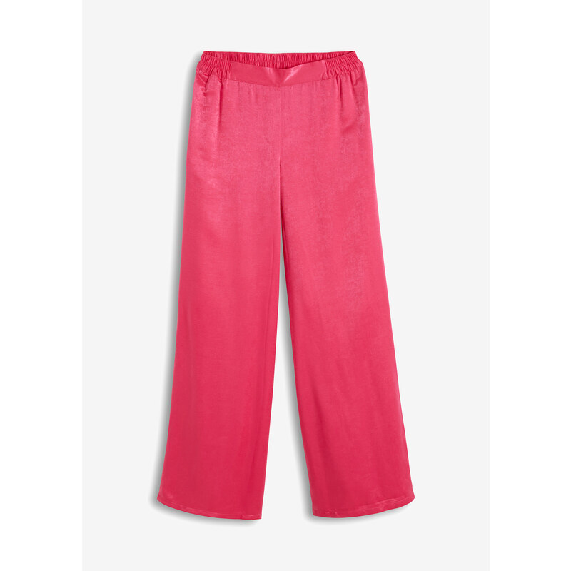 bonprix Saténové nohavice, farba ružová