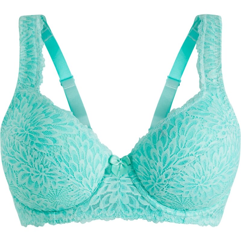 bonprix Vystužená podprsenka s vystuženými ramienkami, farba zelená 62679556