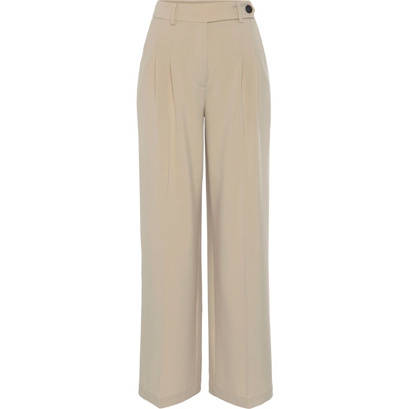 LASCANA Nohavice s pukmi piesková 55004671