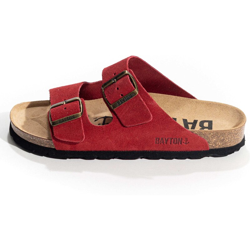 Bayton Šľapky Atlas piesková / ohnivo červená / čierna 54290753