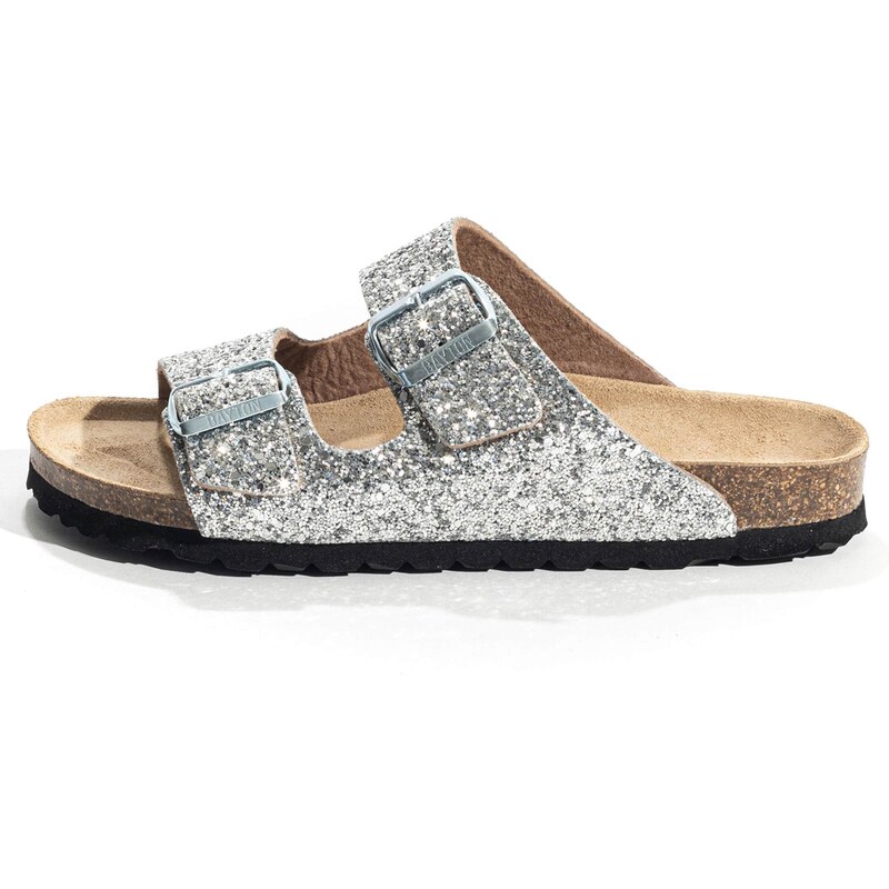 Bayton Šľapky Tracy strieborná 54296331