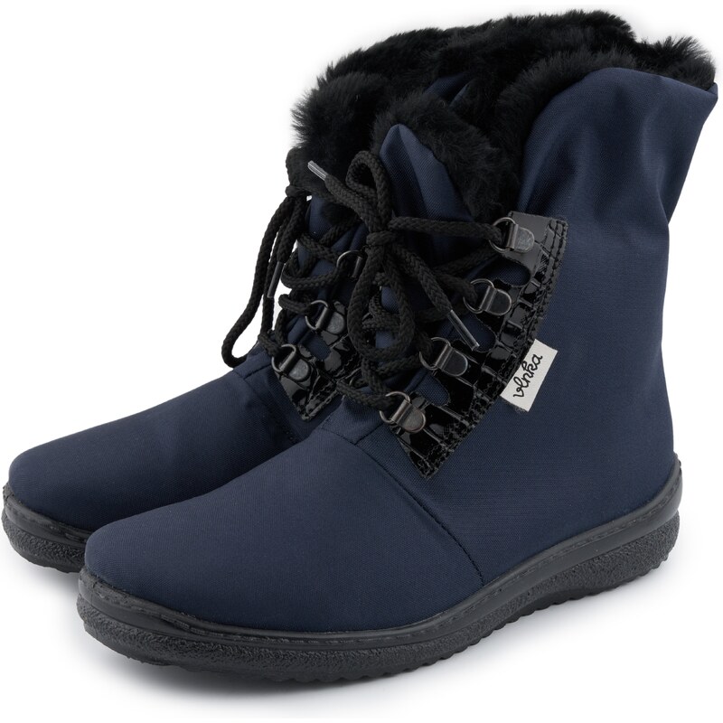 Vlnka Dámske snehule na šnurovaníe tmavo modrá veľkosti obuvi - 52518698
