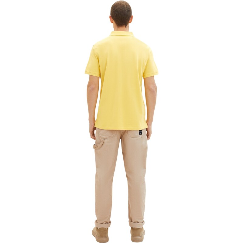 Pánske tričko POLO - Tom Tailor - žltá - TOM TAILOR