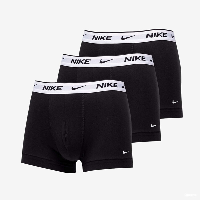 Boxerky Nike Dri-FIT Everyday Cotton Stretch Trunk 3-Pack Black/ White 50914485