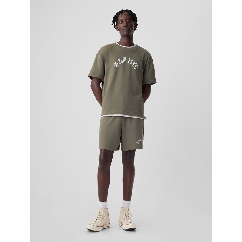 Zelené pánske teplákové kraťasy GAP 51064221