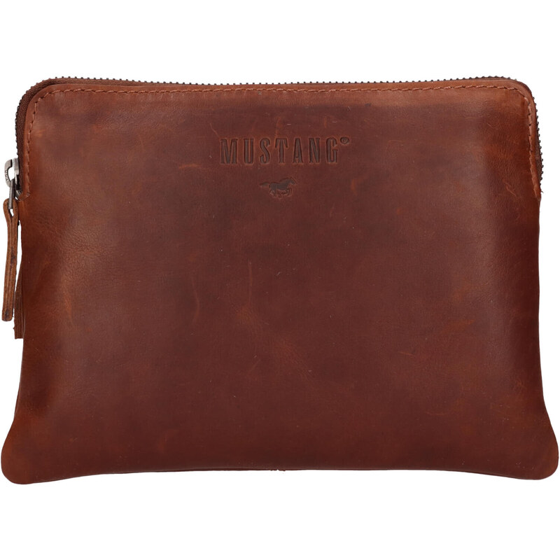 Dámska kožená cossbody kabelka Mustang Martha - hnedá 24847376