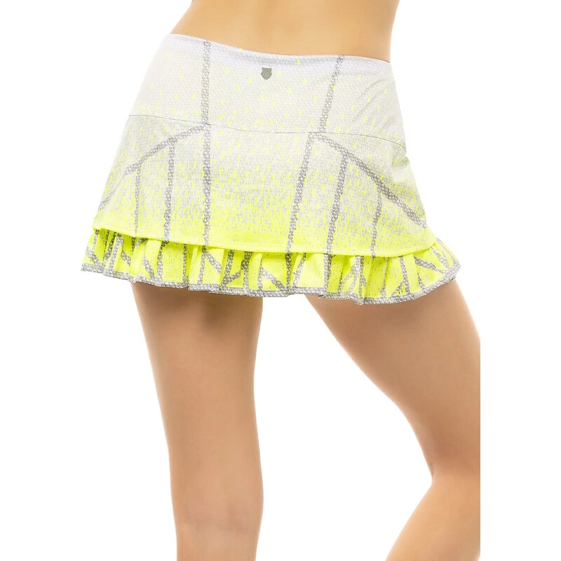 Women's Skirt Lucky in Love Take A Pleat Skirt Neon Yellow M