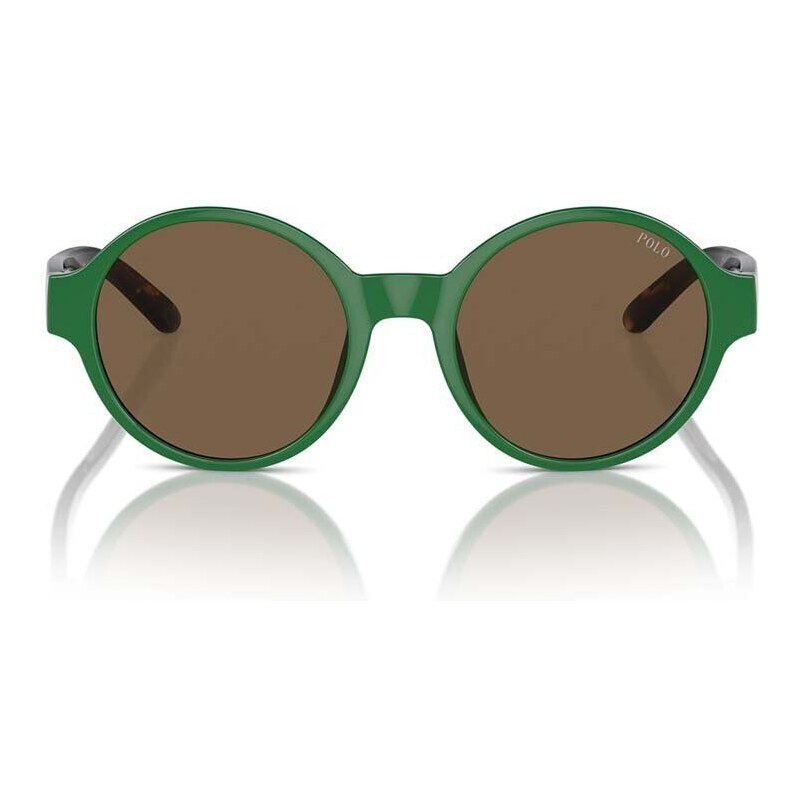 Detské slnečné okuliare Polo Ralph Lauren zelená farba, 0PP9508U