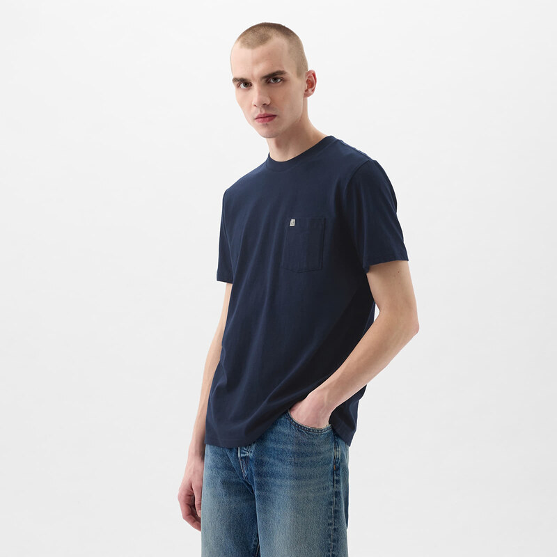 Tričko GAP Pocket Micro Logo Tee Tapestry Navy XL 50920790