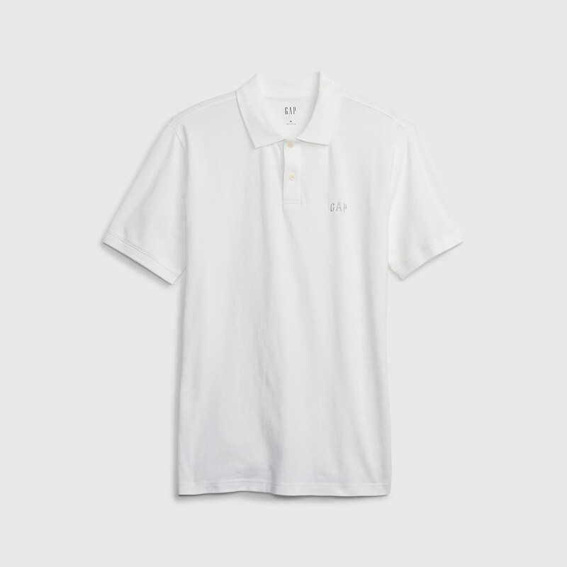 Tričko GAP Logo Pique Polo Optic White M 50920891