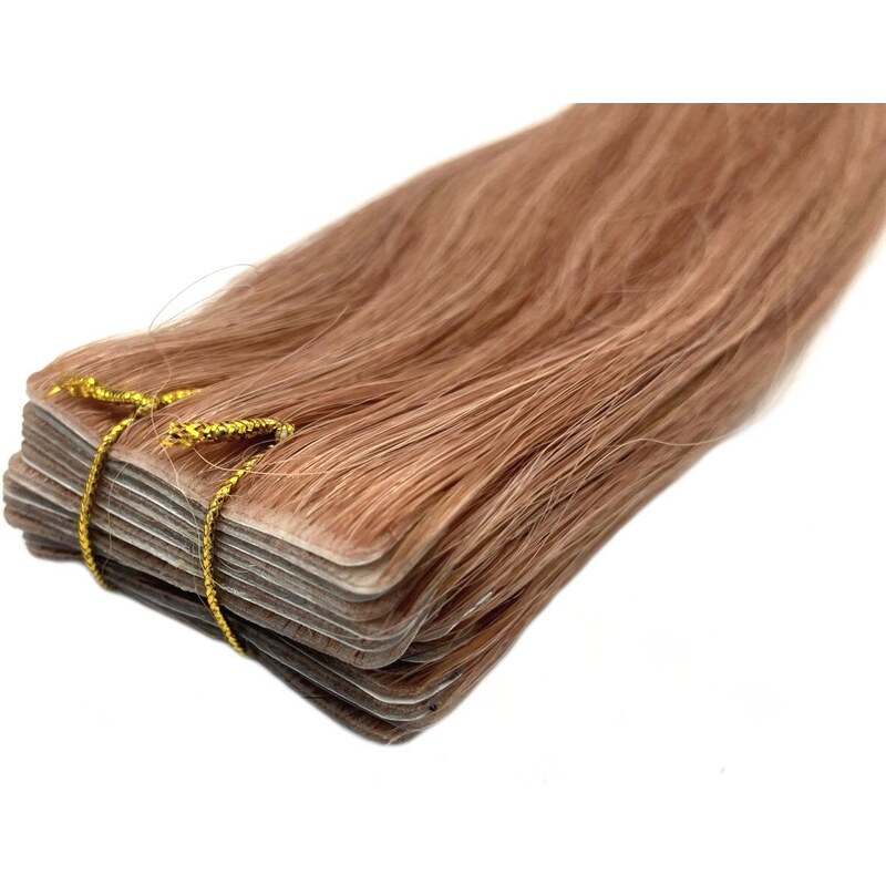 Clipinhair Vlasy pre metódu Invisible Tape / TapeX / Tape Hair / Tape IN 50cm – medená