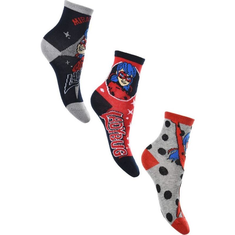 BASIC Balenie 3 ks ponožiek Miraculous 52671484